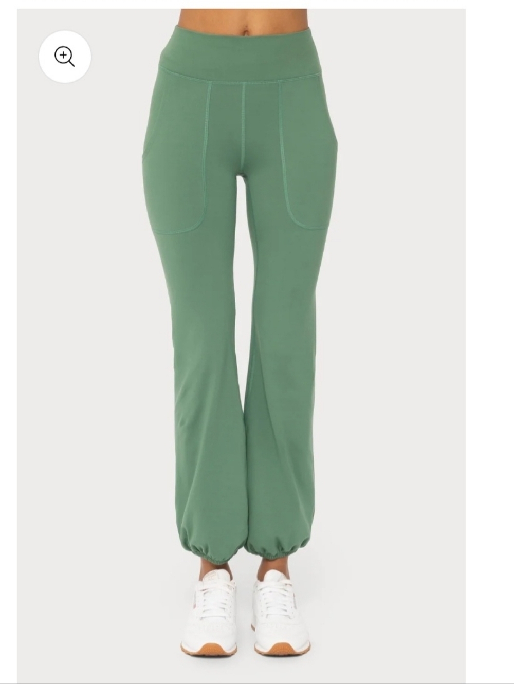 Mono B Venice Bubble Hem Leggings Green Size L